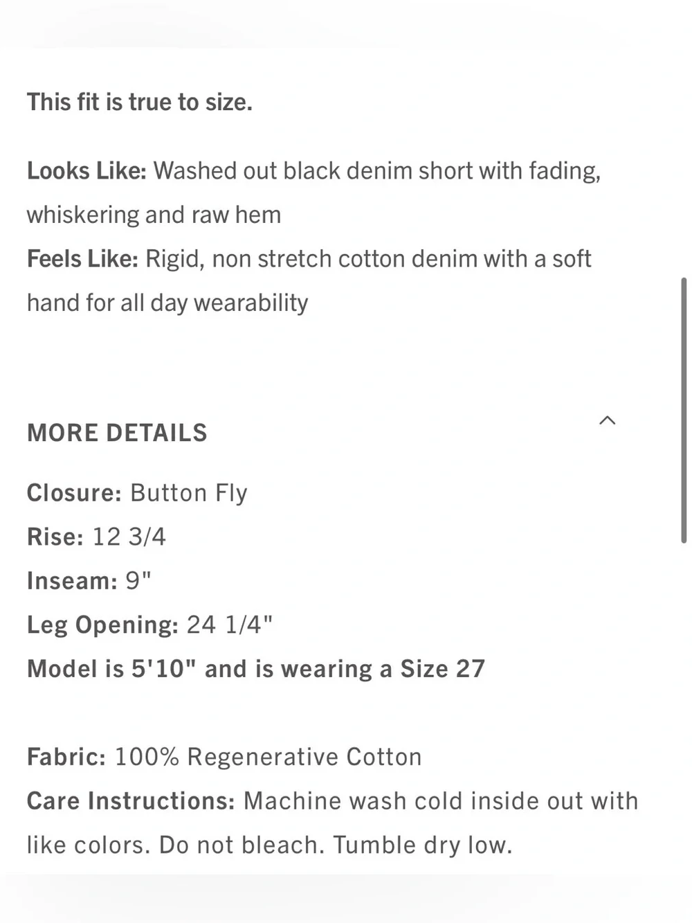 Agolde Indra shorts in black denim - Picture 4 of 9